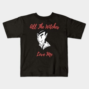 Halloween Costume Party All The Witches Love Me Men Women Tshirt Art Kids T-Shirt